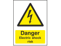Danger Electric Shock Risk - Portrait